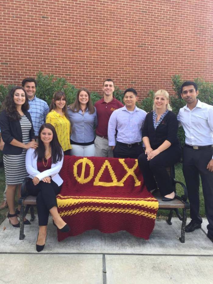 Pictured (from left): Shoghag Aktavoukian, Greg Hayes, Nellie Krastel (seated), Sara El-Baff, Ashley Payne, Geoff Saunders, Andy Lee, Carolyn Cooper, and Visesh Velagapudi.